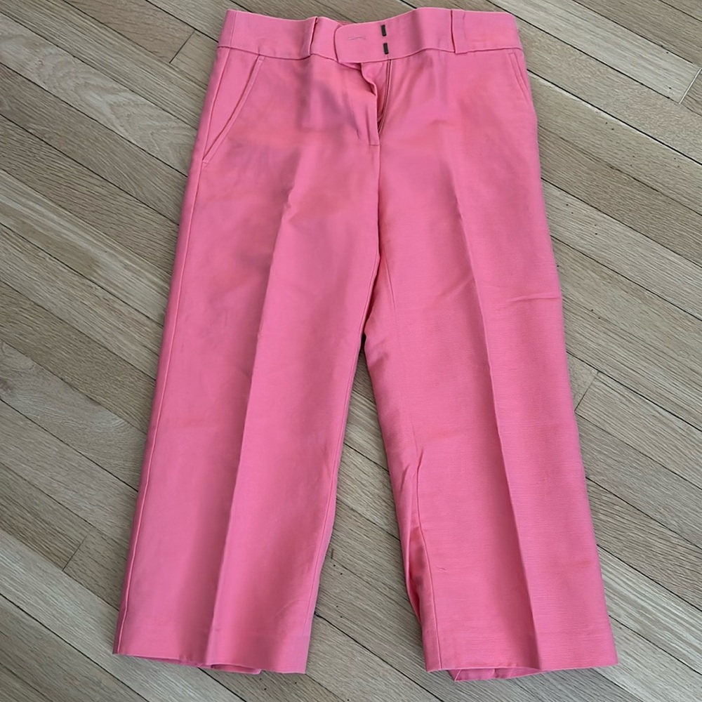 Pink cropped loft pants